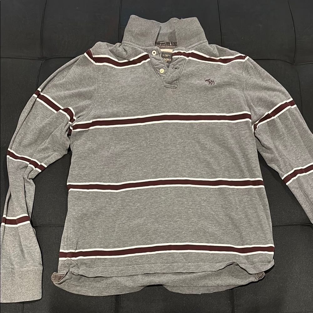 Mens Abercrombie Long Sleeve Polo